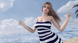 Beach Paradise Bikini Burst ENF GIF.gif