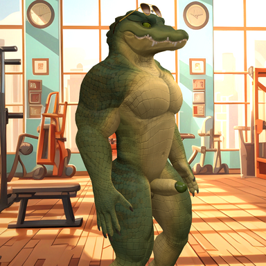 Anthro Furry Crocodille look