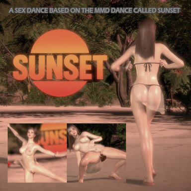 [Summer event scene] MMD Sunset
