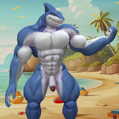 Anthro Furry Shark XXL look
