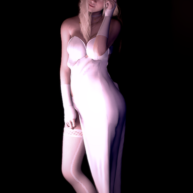 White long dress