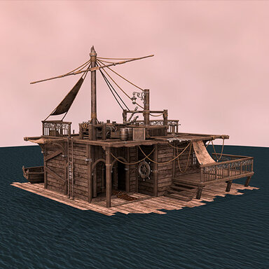 Shipwreck turned into hideout
