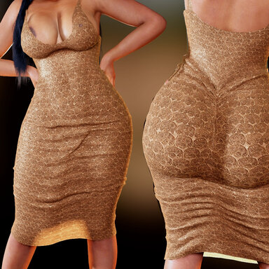 GoldDress&Heelfoot