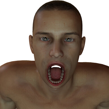 Throat visible hole fix morph male/futa version