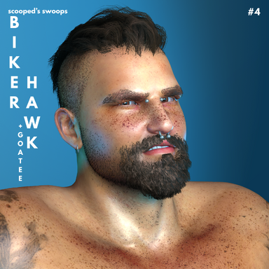 Scooped's Swoops - Biker Hawk & Goatee