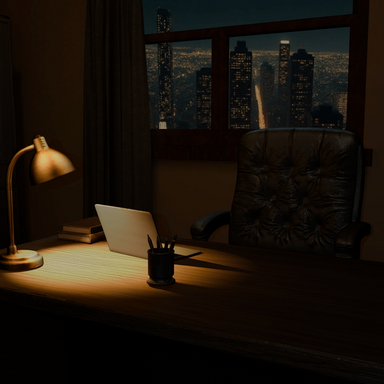Office at night