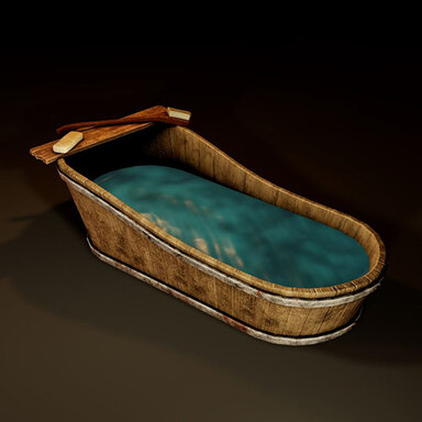 Wooden Bathtub