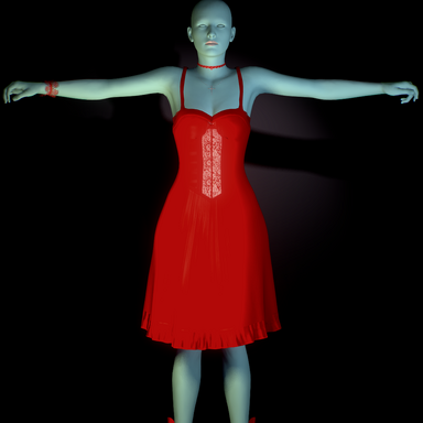 Red Dress Clothing Presets