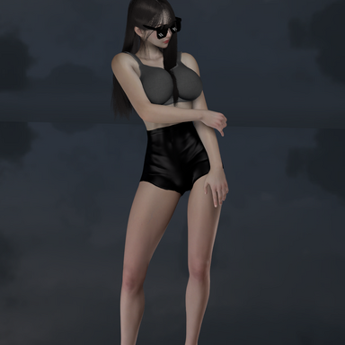 leather shorts
