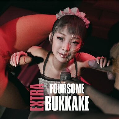 Foursome Bukkake with Maid | EXTENDED
