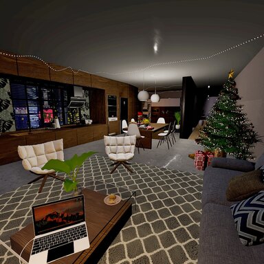 Cozy Christmas Morden Apartment