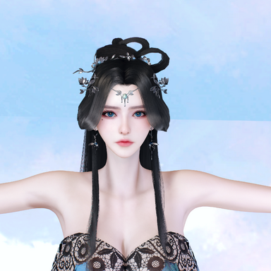 Elegant Oriental 3D Character