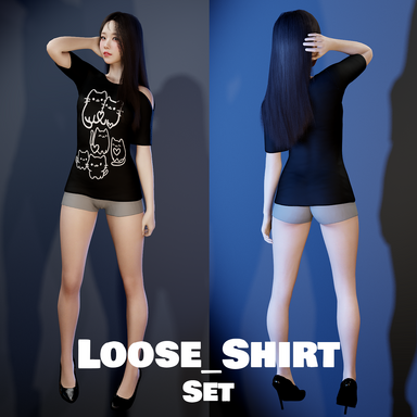 Loose_Shirt & Hot_Pants