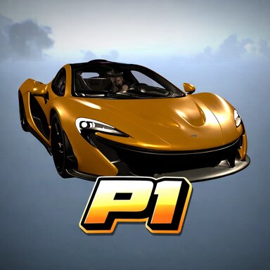 P1 Super Car Highly Detailed + Fully Colliders + Lights Activated