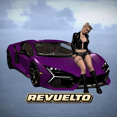 Lambo Revuelto Highly Detailed + Fully Colliders + Lights Activated