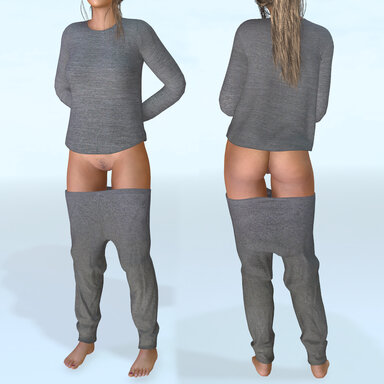 PJ top and bottoms with undressed state and custom colors