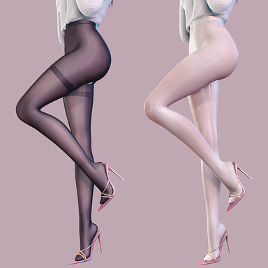 Damaged, open crotch, normal stockings, over 20 preset