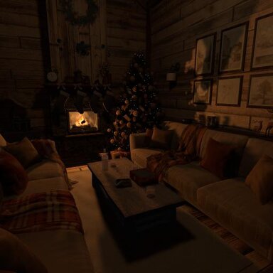 Rustic Christmas Cabin