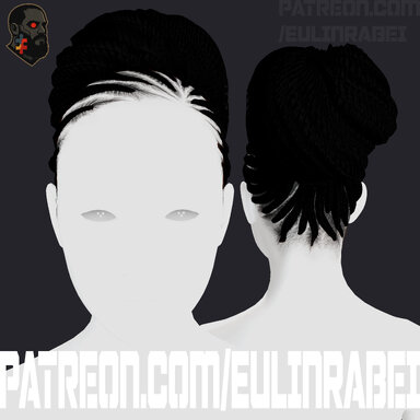 CornRow Updo + Scalp