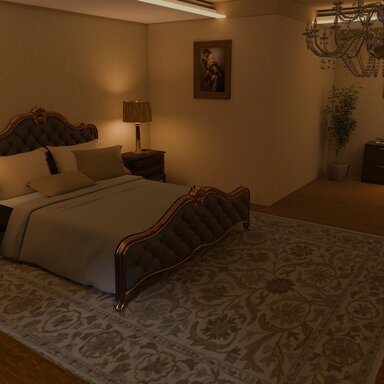 Moonlit Classic Bedroom