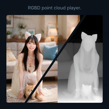 RGBD(RGB+Depth) Point Cloud Player