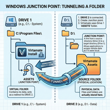 Keeping files for VAM outside VAM's Install