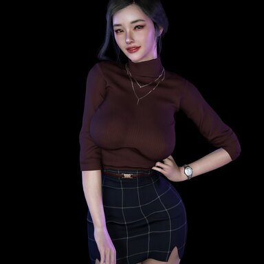Korean girl and angel girl
