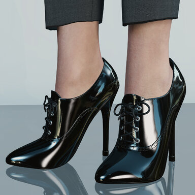 Oxford Lace-up Heels