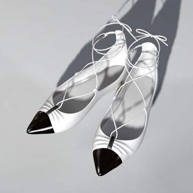 Y-Heel13 Lace-Up Pointed Flat Sandals (Flat Only