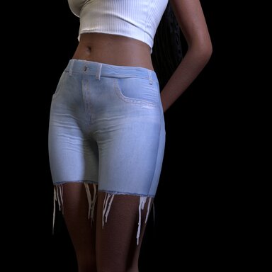 Denim Shorts Cut
