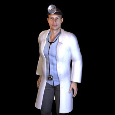 Men's doctor coat