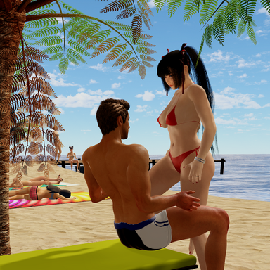 Scene snippet #6 - Beach Cocktease