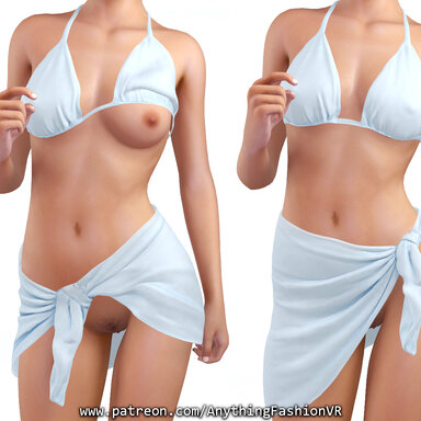 Undressed State for Bikini top and the Sarong