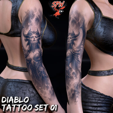 SpwCreation: Spw Tattoos Diablo Pack 01