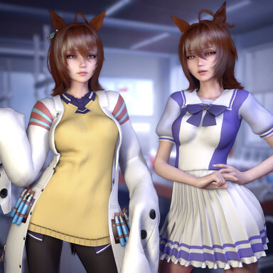 Agnes Tachyon Umamusume: Pretty Derby Cosplay Set