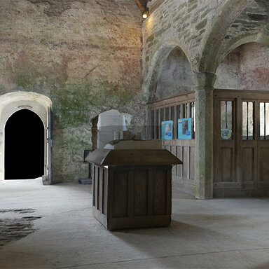 Berry Pomery Castle Gatehouse Interior