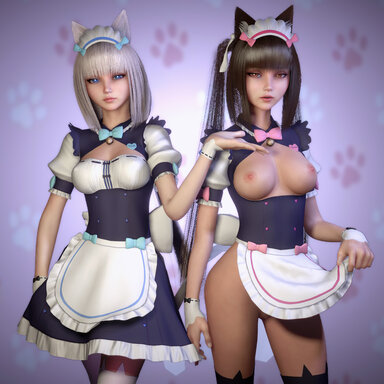 NEKOPARA Chocola and Vanilla Cosplay Set
