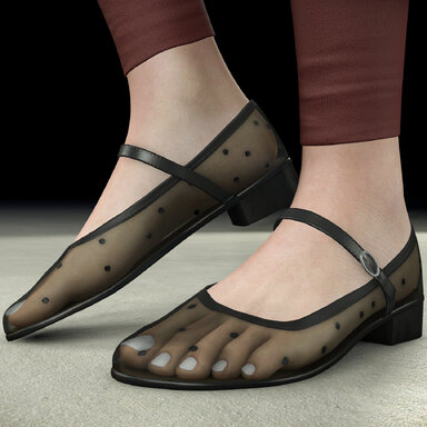 Mary Jane Heels (Sheer)