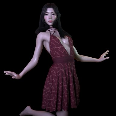 Summer Dress with Choker