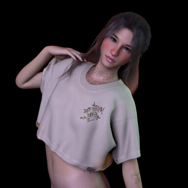 Oversized Cropped T-Shirt
