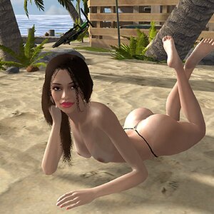 On the beach