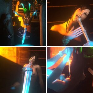 Sorceress Sellen bound and ass fucked