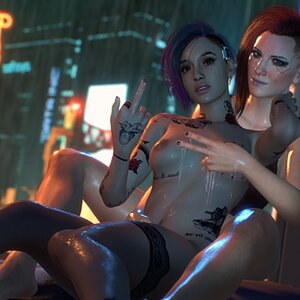 Judy And V - Cyberpunk 2077