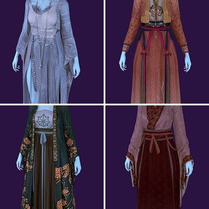 A showcase of elegant Hanfu styles.