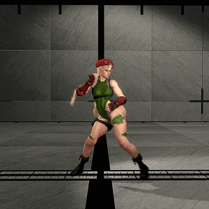Classic suit Cammy stretching