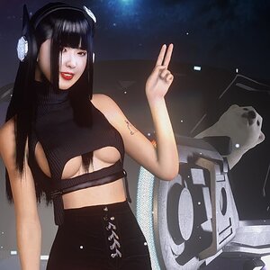 [vam mmd] XG - SHOOTING STAR [4k] maru01 Bear bought a new car...