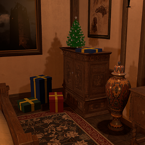 Christmas aesthetics ( Tifa Lockhart / Cloud Strife ) ( 50 animated )