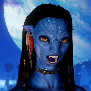 Neytiri hissing