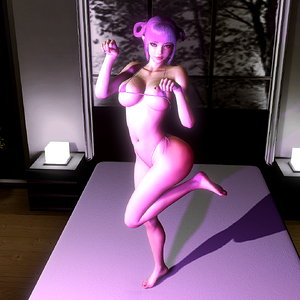 Mew2_H / an elf with enlarged breasts and buttocks