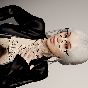 is the white hair doing it